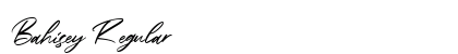 Bahisey Regular Font Preview