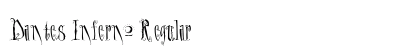 Dantes Inferno Regular Font Preview