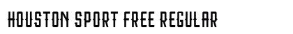 Houston Sport Free Regular Font Preview