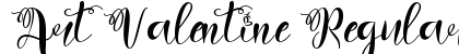 Art Valentine Regular Font Preview