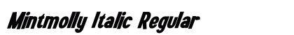 Mintmolly Italic Regular Font Preview
