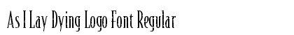 As I Lay Dying Logo Font Regular preview