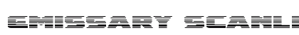 Emissary Scanlines Regular Font Preview