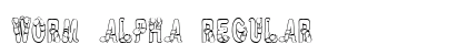 Worm Alpha Regular Font Preview