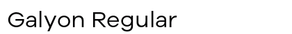 Galyon Regular preview