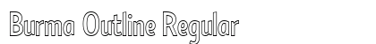 Burma Outline Regular preview