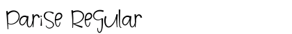 Parise Regular Font Preview