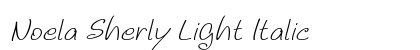 Noela Sherly Light Italic Font Preview