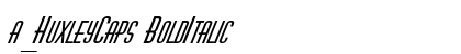 a_HuxleyCaps BoldItalic preview