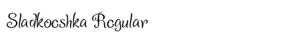 Sladkoeshka Regular Font Preview