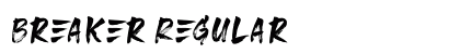 Breaker Regular Font Breaker Regular Font Preview