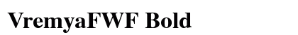 VremyaFWF Bold Font Preview