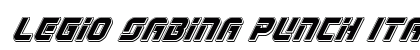 Legio Sabina Punch Italic Italic Font Legio Sabina Punch Italic Italic Font Preview