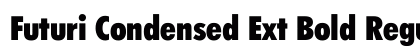 Futuri Condensed Ext Bold Regular