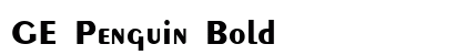 GE Penguin Bold Font Preview