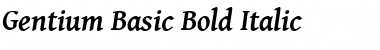 Gentium Basic Bold Italic Font