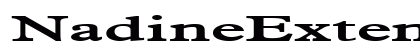 NadineExtended Bold Font Preview
