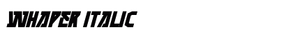 WHAPER Italic preview