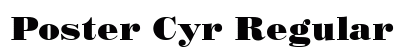 Poster Cyr Regular