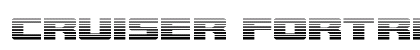 Cruiser Fortress Gradient Regular Font Preview