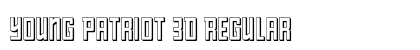 Young Patriot 3D Regular Font Preview