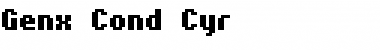 Download Genx Cond Cyr Font