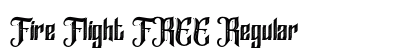 Fire Flight FREE Regular Font Preview