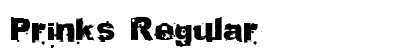 Prinks Regular Font Preview