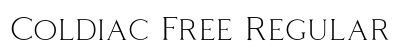 Coldiac Free Regular Font Preview