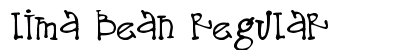 Lima Bean Regular Font Preview
