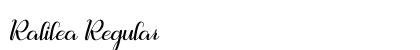 Ralilea Regular Font Preview