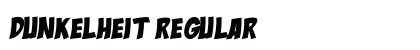 Dunkelheit Regular Font Preview