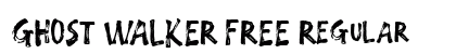 GHOST WALKER FREE Regular Font Preview