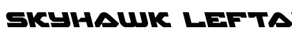 Skyhawk Leftalic Italic Font Preview