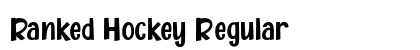 Ranked Hockey Regular Font Preview