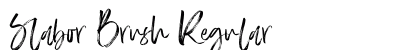 Slabor Brush Regular preview