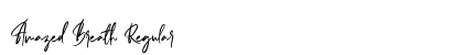 Amazed Breath Regular Font Amazed Breath Regular Font Preview