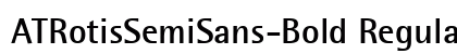 ATRotisSemiSans-Bold Regular font free download