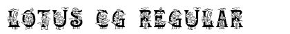 Lotus CG Regular Font Preview