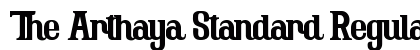 The Arthaya Standard Regular Font Preview