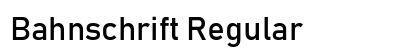 Bahnschrift Regular Font Preview