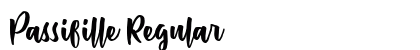 Passifille Regular Font Preview