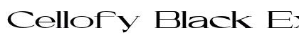 Cellofy Black ExtExp Regular preview Cellofy Black ExtExp Regular preview