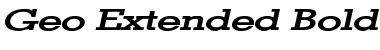 Geo Extended Font