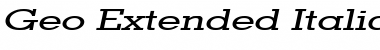 Geo Extended Italic