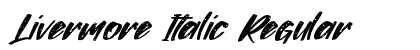 Livermore Italic Regular Font Preview