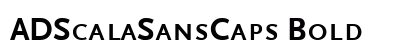 ADScalaSansCaps Bold Font Preview