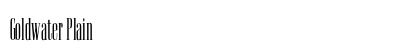 Goldwater Plain Font Preview