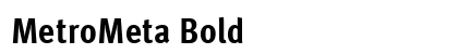 MetroMeta Bold Preview