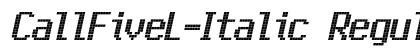 CallFiveL-Italic Regular (OpenType) Font Preview